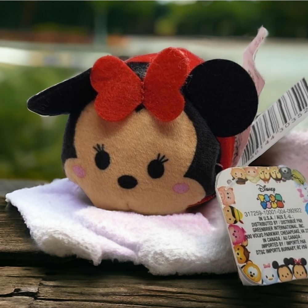 Minnie Mouse Disney Classic Tsum Tsum Mini 3" Stackable Plush Toy Gift 🎁 WDW